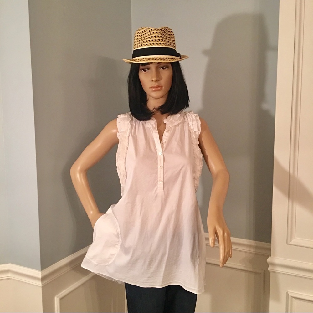 BCBG white blouse size small